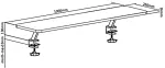 Maclean Monitor shelf desk mount Ergo Office ER-40
