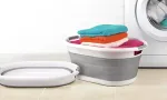 Beldray LA034816FPEU7 Collapsible Laundry Basket 28L White/Grey