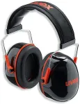 Uvex capsule ear prot. K3 black/red