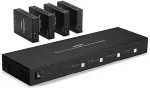 Lindy Adap Lindy pikendusjuhe Cat.6 4x4 HDMI 18G maatriks 70m