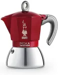 Kohvimasin BIALETTI Moka Induktion Moka pot 0.28 L Red, Stainless steel