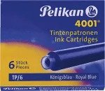 Tooner Pelikan Tintenpat 4001 TP/6-2B k.-blau fuer Patronenfuellhalter loesch- auswaschbarer Tinte Blister mit 2 Etuis a 6 Patronen (00330795)