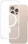 PANZERGLASS &reg; HardCase Transparent w. White MagSafe iPhone 16 Pro Max