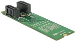 DELOCK - Speichercontroller (RAID) - 2 Sender/Kanal - SATA 6Gb/s - 600 MBps - RAID 0, 1, JBOD - M.2 Card