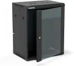 ALANTEC Szafa wisząca 19" 15U 600x450, (opcja dwusekcyjna) drzwi szklane jednoskrzydłowe, tył osłona pełna demontowalna, osłony boczne pełne demontowalne zamykane na klucz, 4 belki, kolor czarny,