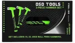 DSDTOOLS 3-osaline l&ouml;&ouml;ke neelavate kuulvasarate komplekt DS1870