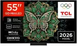 Teler TCL C6K Pro 55C6K Pro 139.7 cm (55") 4K Ultra HD Smart TV Wi-Fi Black 1000 cd/m&sup2;