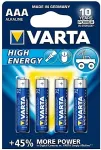 Silver Sanz Varta Batterie LONGLIFE Power AAA Micro NEU 4St.
