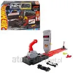 Mattel Hot Wheels City Racing Formula 1 Grid Start Track Set & 2 Die-Cast F1 Cars in 1:64 Scale