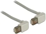 DELOCK Patchkabel gewinkelt RJ45 S/FTP Cat5e 0.50m grau