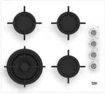 Pliidiplaat Beko HILW64122SW Built-in gas hob 60 cm, 4 zones White