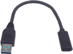 PREMIUMCORD Adapter USB 3.0 A/male - USB-C/female, USB 3.2 GEN2, 3A, 20cm