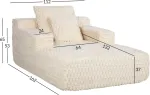 Home4you Diivan FIZZY 112x162xH65cm, valge