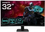 Monitor GigaByte GS32QC 31.5" QHD Curved Gaming - 2560 x 1440, 1500R, 165Hz, 1ms, 300 cd/m&sup2;, FreeSync Premium, HDR Ready, HDMI 2.0, Displayport 1.4