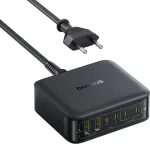 BASEUS Desktop Charger EnerFill FH21, 120W, 3.25A, 2 USB-A - 4 USB-C, Black E0120T00