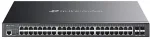 TP-Link Omada SG3452XMPP network switch Managed L2+ Gigabit Ethernet (10/100/1000) Power over Ethernet (PoE) 1U Black