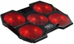 EVOLVEO Ania 14, laptop cooling pad, 5x fans, red backlight