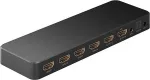 Goobay HDMI Matrix Switch 4 to 2 (4K @ 60Hz), HDMI Splitter (black)