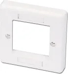 Lindy Modular AV Face Plate System Single Gang Snap In Face Plate - Frontabdeckung - wei&szlig; - Abdeckung mit einer Aussparung (60541)