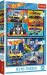 Trefl HOT WHEELS puslede komplekt M&auml;nguautod, 2x70 osa