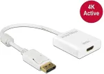 DELOCK Adapterkabel DisplayPort 1.2 Stecker > HDMI Buchse weiss 4K Aktiv
