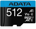 M&auml;lukaart ADATA AUSDX512GUICL10A1-RA1 memory card 512 GB MicroSDXC UHS-I Class 10