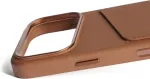 Mujjo Kaitse&uuml;mbris kaarditaskuga Apple iPhone 17 Pro, pruun, naturaalsest nahast, MagSafe &uuml;hilduv,