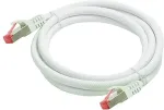 PYTHON Series Python RNS Patchkabel Cat.6 S/FTP PiMF PVC 250MHz OFC 0,25m wei&szlig;