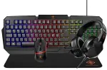 Klaviatuur Deltaco Gaming GAM-174 keyboard Mouse included USB QWERTY Nordic Black