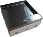 A-LAN Box podłogowy 12M - puszka podłogowa 12-modułowa do montażu gniazd standardu 22,5x45 mm (45x45 mm), montaż kątowy