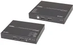 Aten CE 924 - Remote-Einheit und lokale Einheit - KVM-/Audio-/USB-/serieller Extender - USB, RS-232, DisplayPort, HDBaseT 2.0