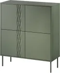 Cama MEBLE Cama 4D chest of drawers TRESSE 100x40x110 matte green