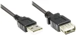 Alcasa Good Connections USB2.0 Verl&auml;ngerung A-St.-A-Bu. schw. 5m