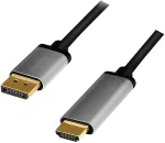 Logilink Displayport to HDMI 4K/60Hz, alu, 2m