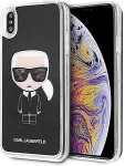 Karl Lagerfeld Karl Lagerfeld KLHCI65ICGBK iPhone XsMax czarny/black Iconic Glitter