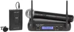 No name 2-channel VHF microphone WR-358LD (1 x handheld mic + 1x clip)