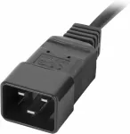 LANBERG 19" PDU-Steckdosenleiste 1U 8xIEC C13 C20 16A 2,0m s