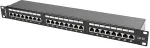 LANBERG Patch Panel 24 Port 1U Cat.5E black shield