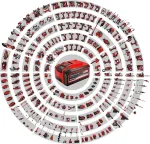 Einhell Cordless drill TE-CD 18/40 Li BL (red/black, 2x Li-Ion batteries 2.0Ah, in case)