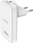 Nevox USB C PD / PPS + QC3.0 GaN topelt&otilde;huke laadija EU / US pistikuga 45W, white