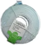Logilink Flach-Patchkabel RJ45 U/UTP Cat5e 15.00m wei&szlig;