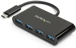 StarTech.com 4-Port USB-C Hub - USB-C to 4x USB-A - USB 3.0 Hub - 5Gbps - Bus Powered