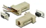 Digitus RS 232 Adapter, DB9, RJ45, Modular DB9 F, RJ45 F