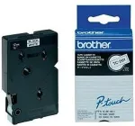 Brother TC 201A - Laminiertes Band - Schwarz auf Wei&szlig; - Rolle (1,2 cm x 7,7 m) - 10 Rolle(n) - f&uuml;r P-Touch PT-2000, PT-3000, PT-500, PT-5000, PT-8E (TC201A)