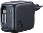 BASEUS EnerCore CJ11 Charger Retractable 3C 67W EU, Black
