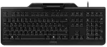 Klaviatuur CHERRY Secure Board 1.0 Tastatur mit Smart Card Reader USB schwarz