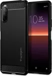Spigen Kaitse&uuml;mbris Rugged Armor, Sony Xperia 10 II, must,