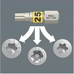 WERA Bit-Check 12 Wood TORX HF 1 SB