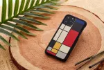 MAN&WOOD MAN&WOOD SmartPhone case iPhone 11 Pro Max mondrian wood black