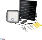 No name NAŚWIETLACZ SOLARNY LED BEMKO SOLPAR 10W 1500LM 3000/4000K IP65 CZARNY CZ. PIR
